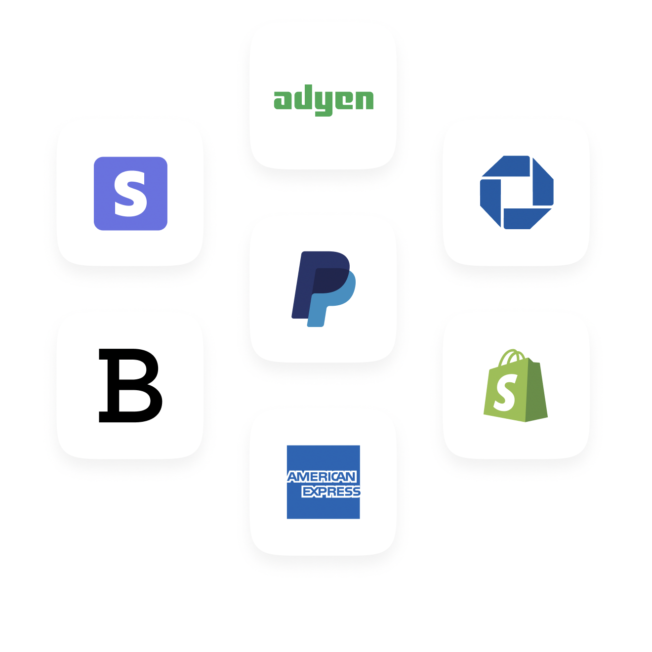 Payment processor integration logos